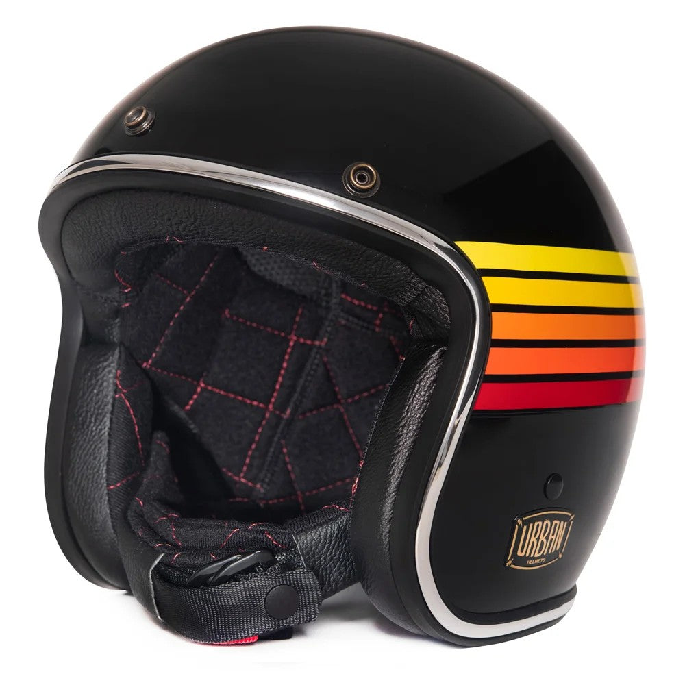 Capacete Urban Tracer Fire Stripes Preto