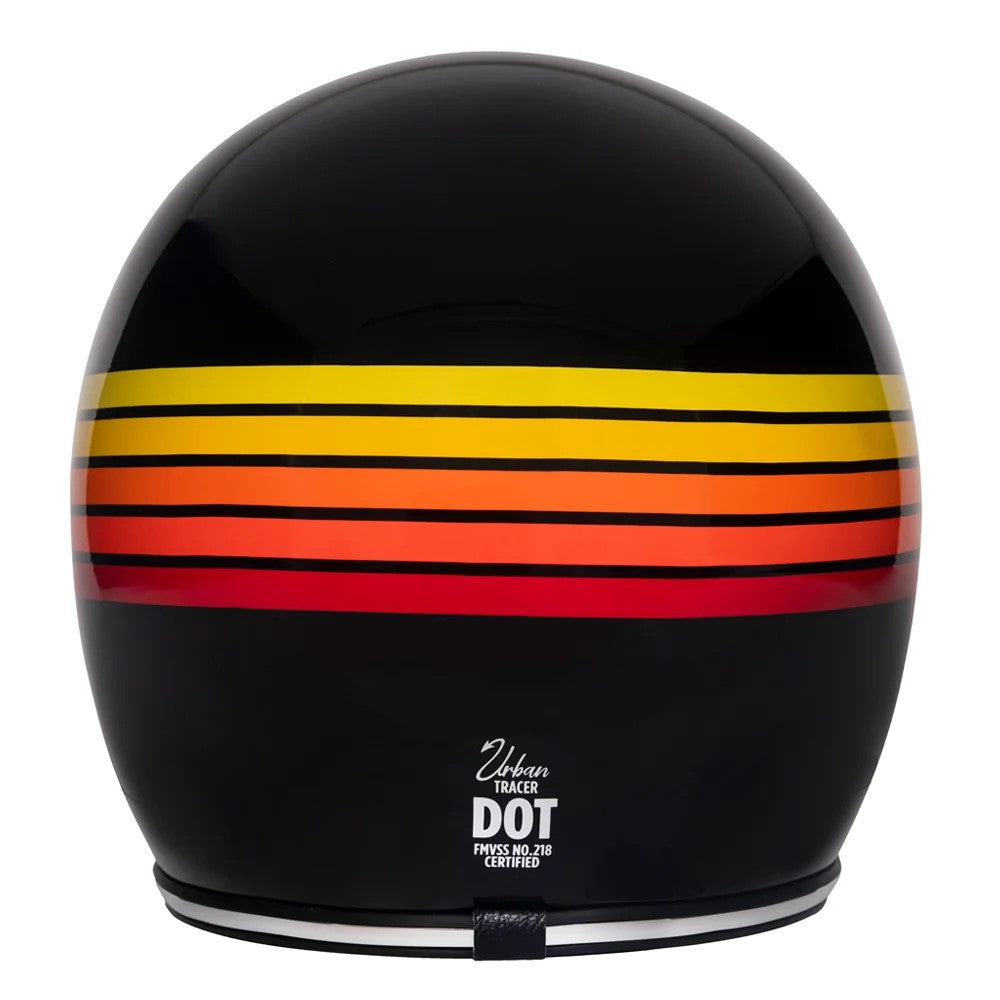 Capacete Urban Tracer Fire Stripes Preto