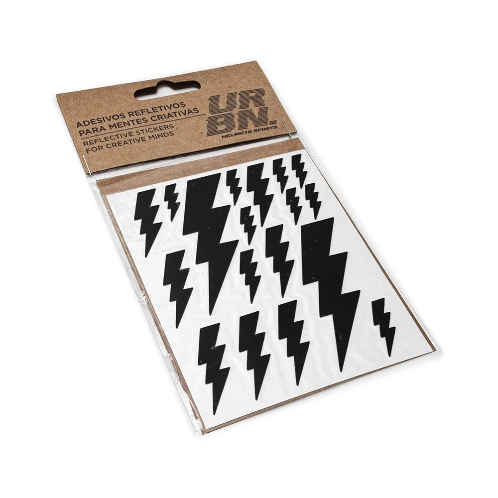 Adesivo Refletivo Urban Sports Thunder Preto