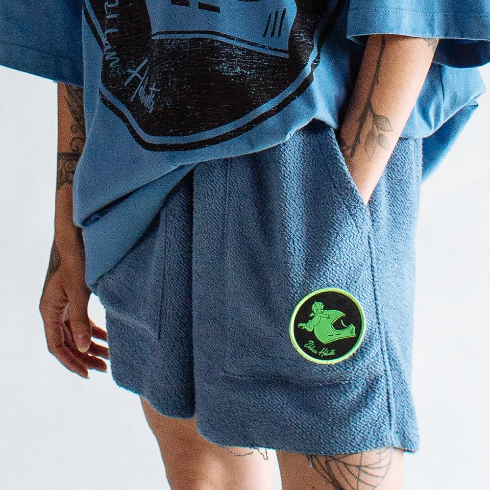 Bermuda Urban Fleece Curta Azul