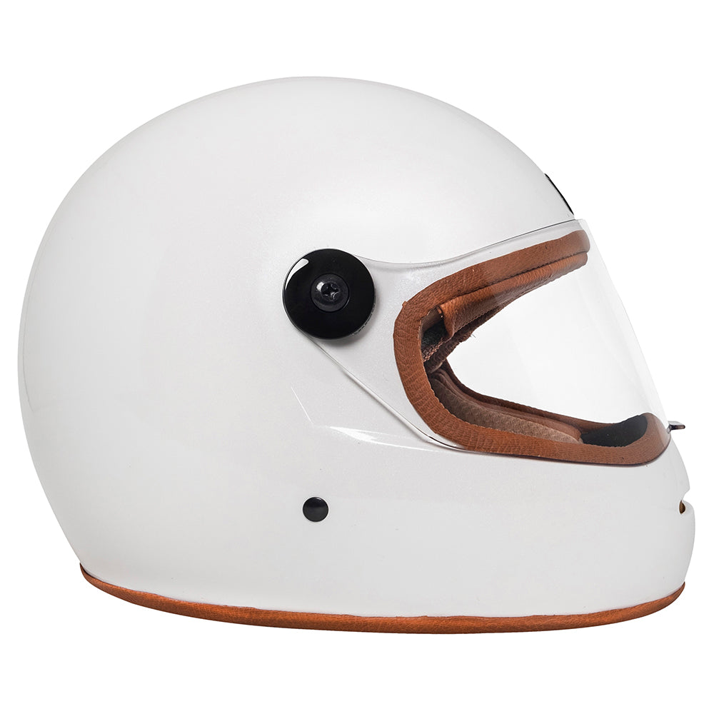 Capacete Urban Bigbore S Camel Leather White