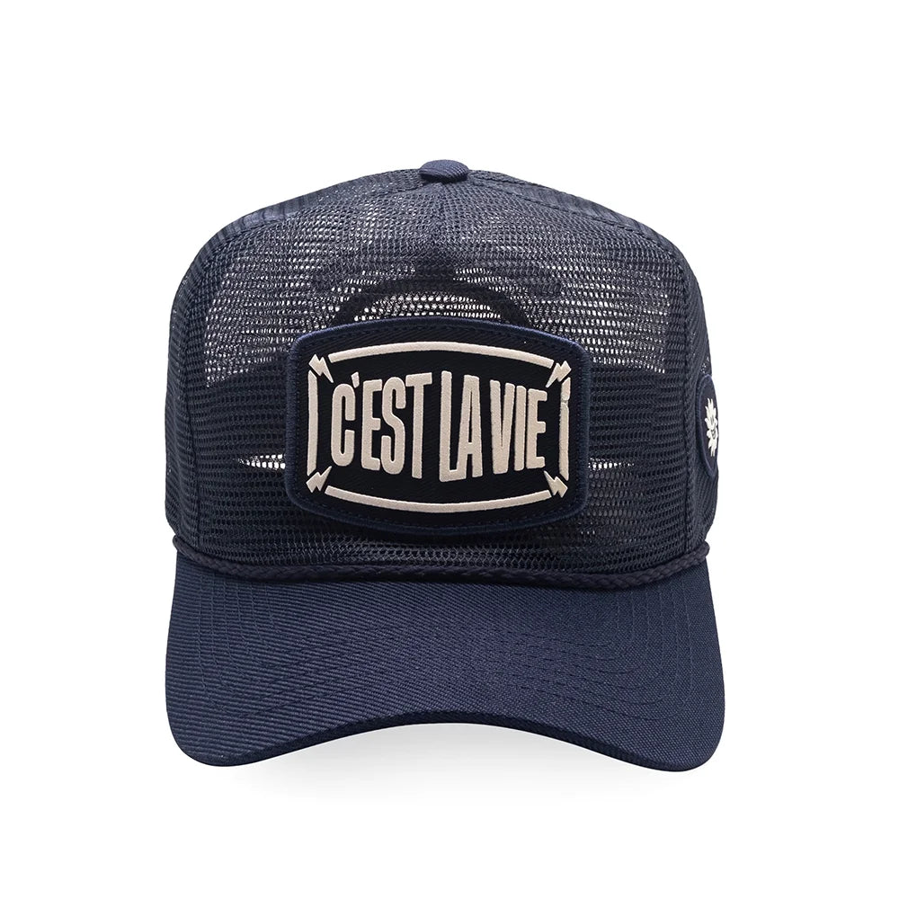 Boné C'est La Vie Mesh Trucker Dark Blue