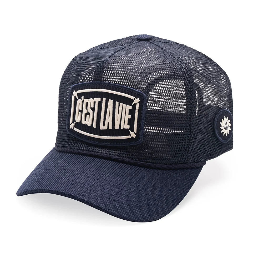 Boné C'est La Vie Mesh Trucker Dark Blue