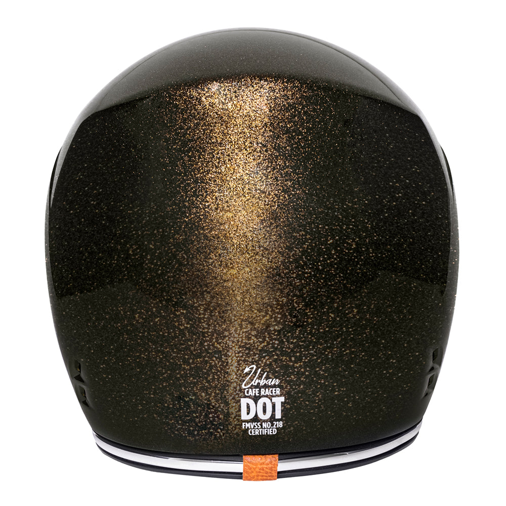 Capacete Urban Cafe Racer Dark Gold Flake