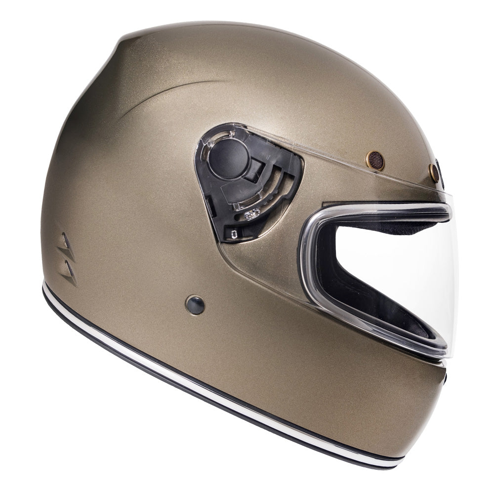 Capacete Urban Cafe Racer Champanhe Flake