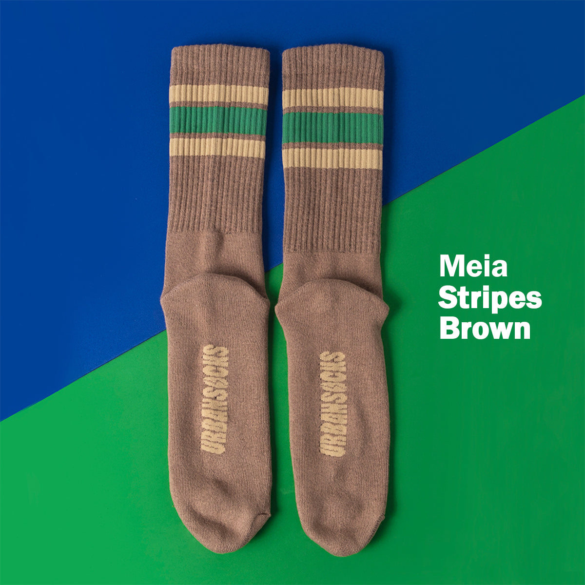 Meia Urbansocks Stripes Marrom
