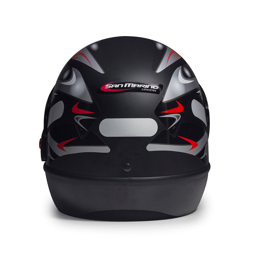 Capacete San Marino Grafic Preto Fosco