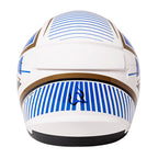 Capacete TH7 Grid Branco e Azul Brilho