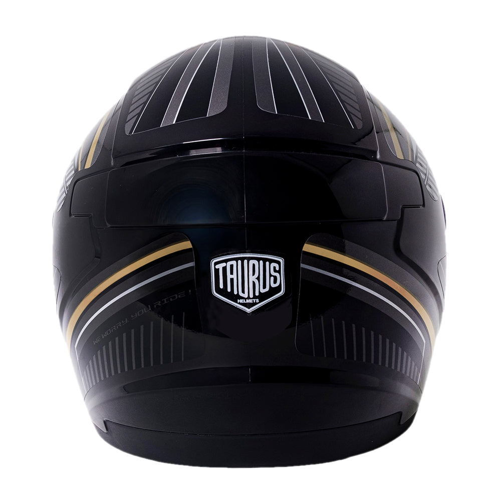 Capacete TH7 Trama Preto Dourado
