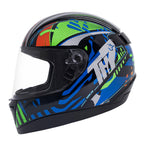 Capacete TH7 Prisma Preto e Azul