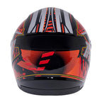 Capacete TH7 Prisma Preto e Laranja