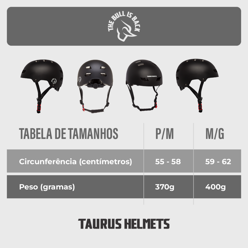 Capacete Taurus Sports The Bull Branco