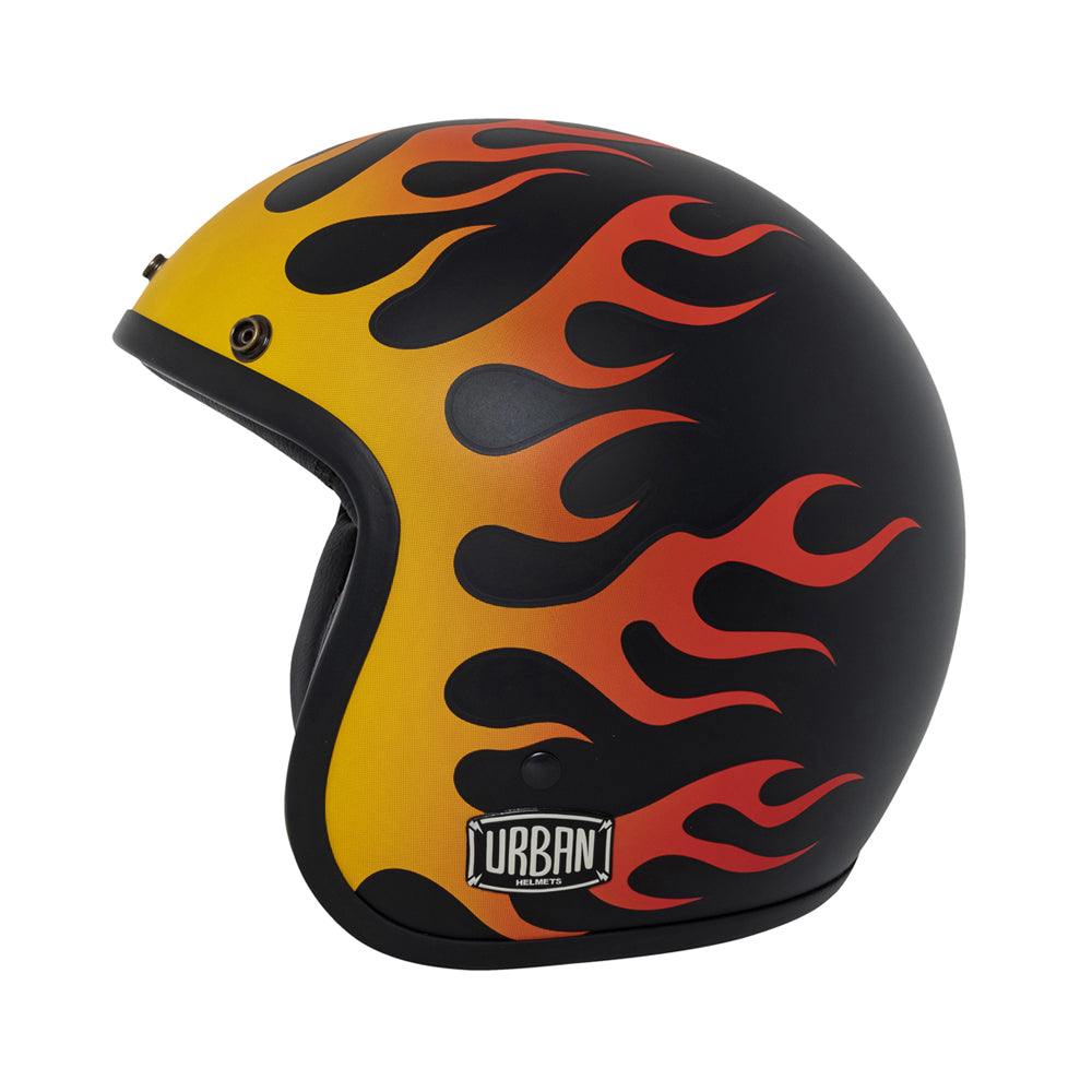 Capacete Urban Tracer On Fire Preto