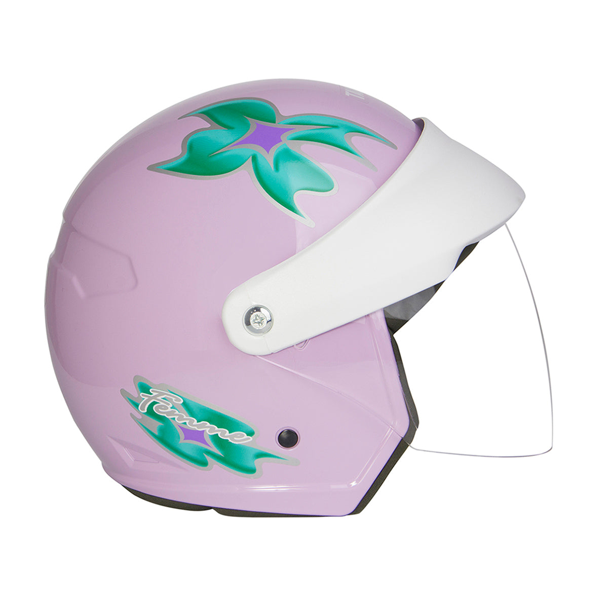 Capacete Wind Visor Femme Lilas Verde