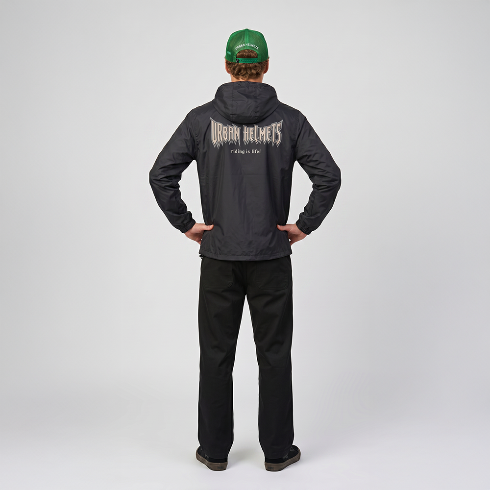 Windbreaker Urban Black Rock Skull