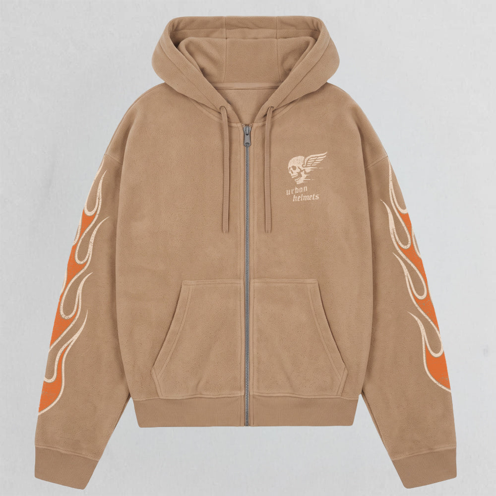 Casaco Urban Hoodie Caramel Rock Skull