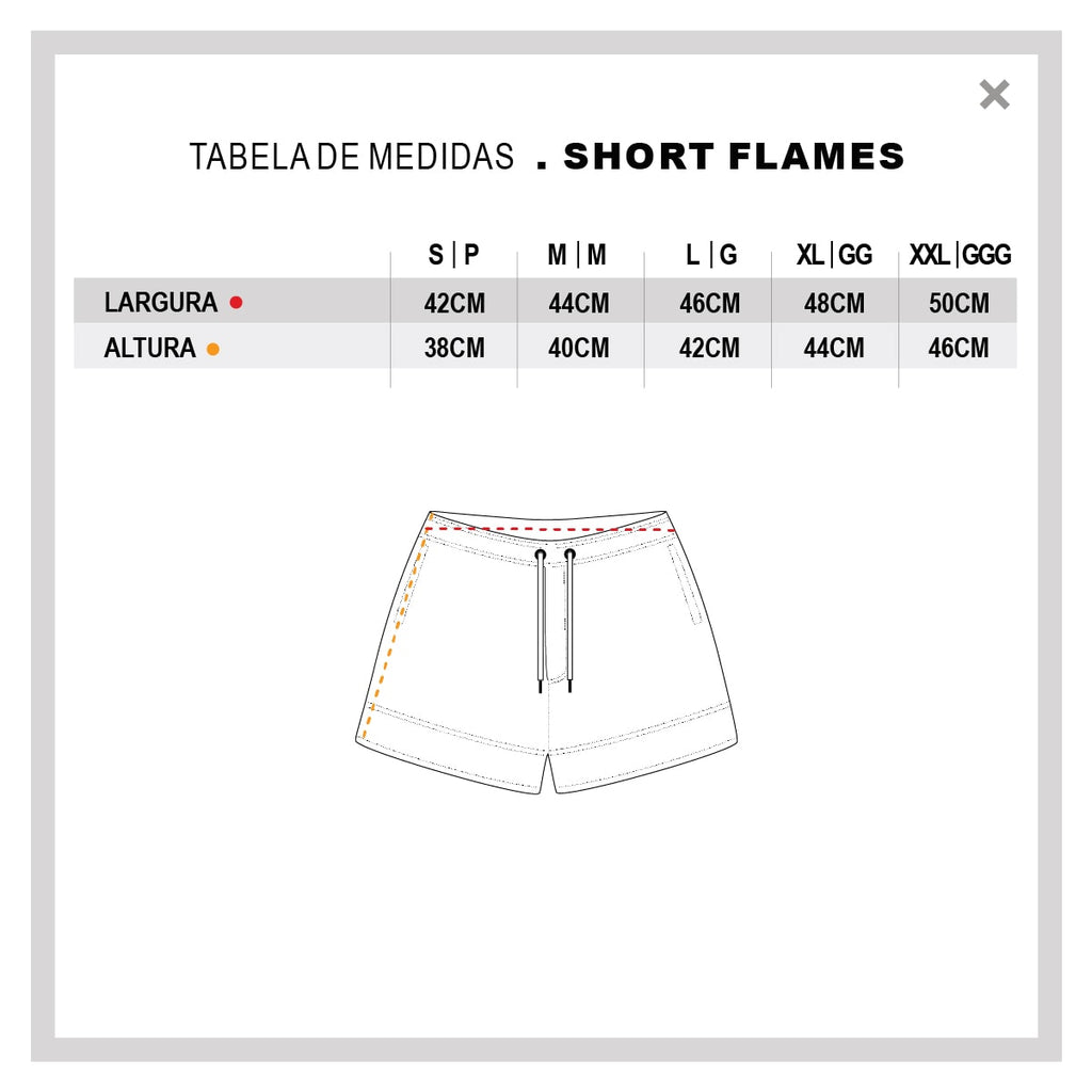 Short ByUrban Ripstop Flames Rosa