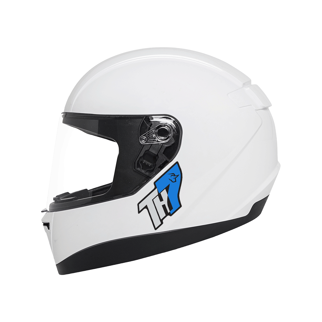 Capacete TH7 Branco Brilho