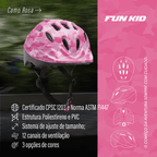 Capacete Infantil Urban Sports Fun Kid Camo Rosa