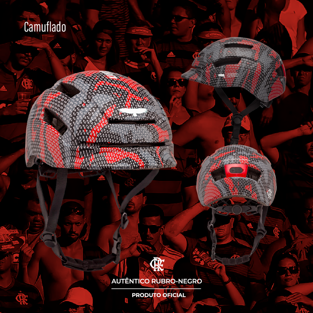 Capacete Urban Sports Broder Flamengo Camo