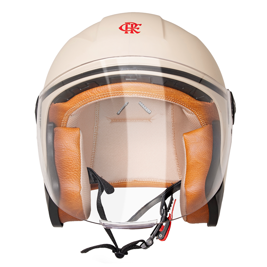 Capacete Joy23 Street Flamengo Bege