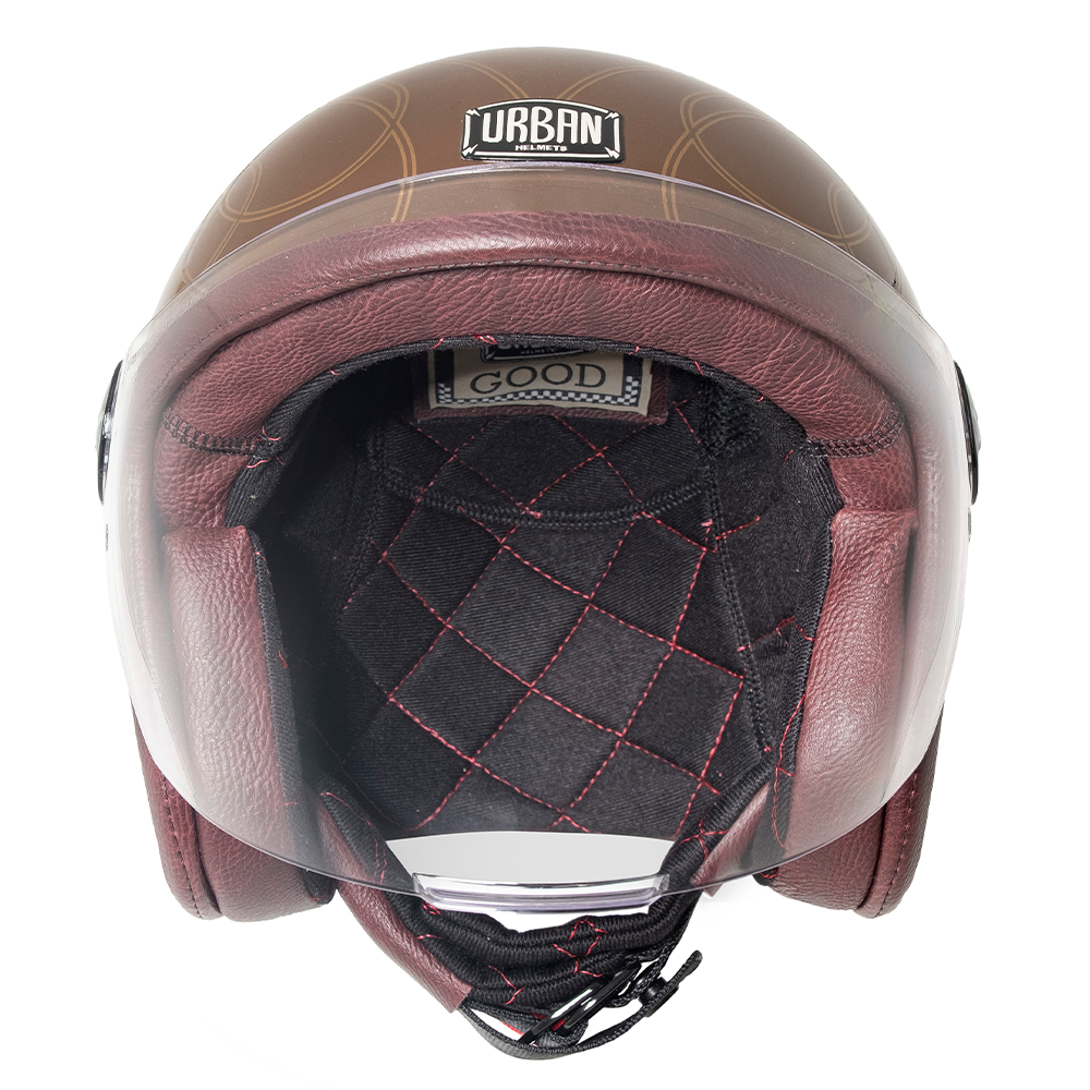 Capacete Urban Tracer S Tucci Flames Marrom