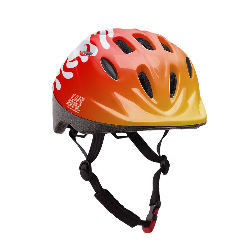Capacete Infantil Urban Sports Fun Kid Red Flames